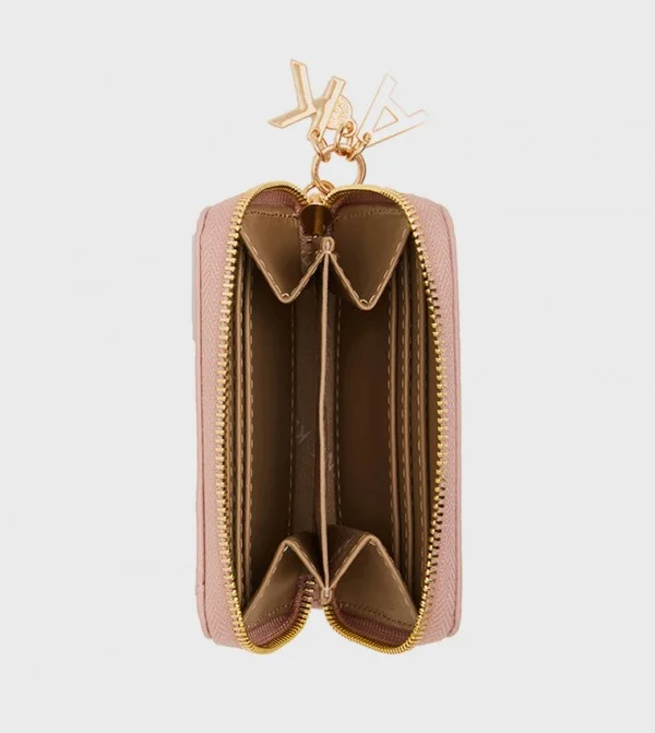 Anne Klein  Anne Klein Textured Zip-around Mini Wallet for Women | Best Price UAE